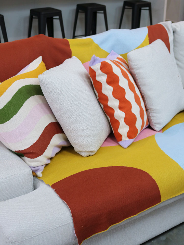 Pebble Knitted Throw  by Mosey Me