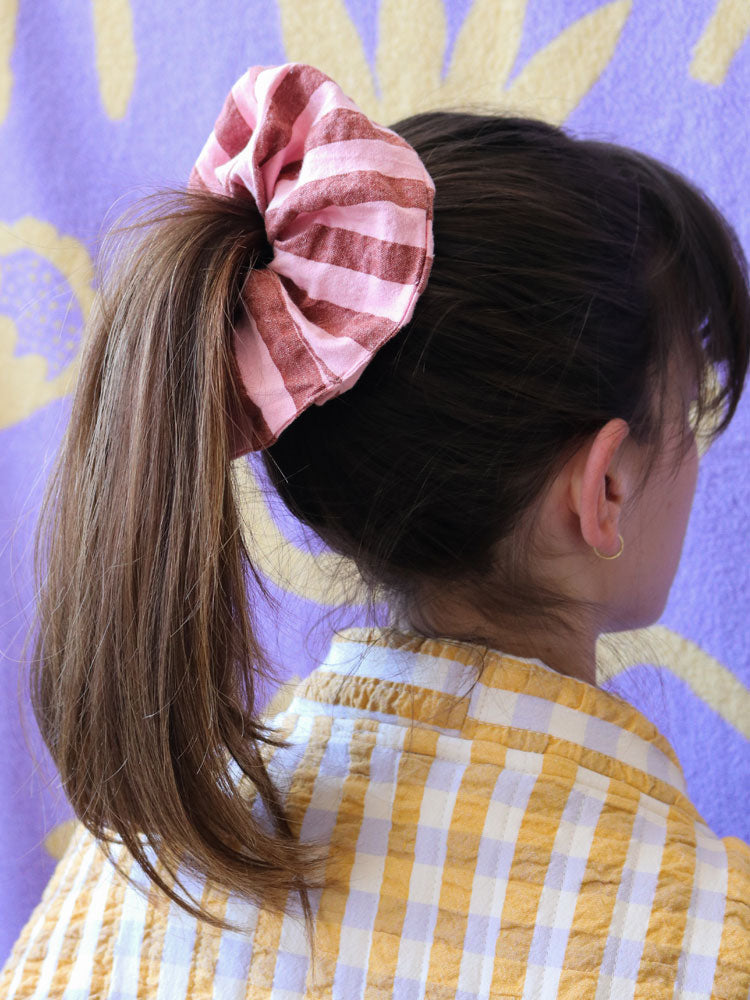 Sundae Seersucker Scrunchie