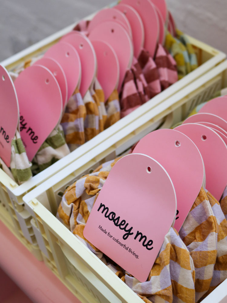 Mango Seersucker Scrunchie