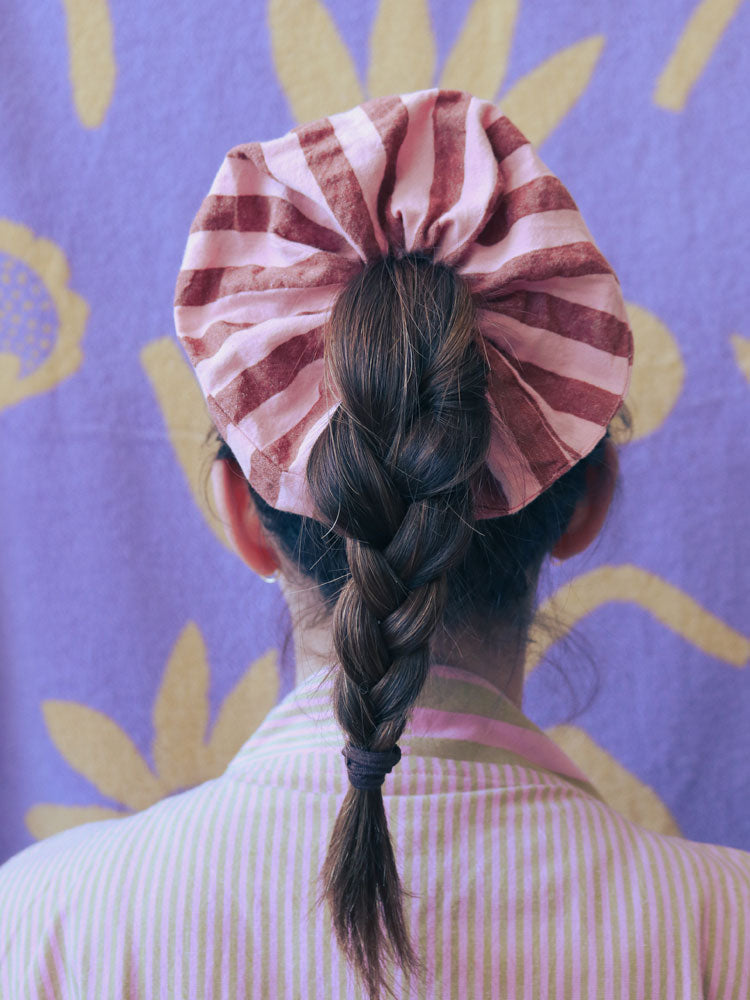 Sundae Seersucker Scrunchie
