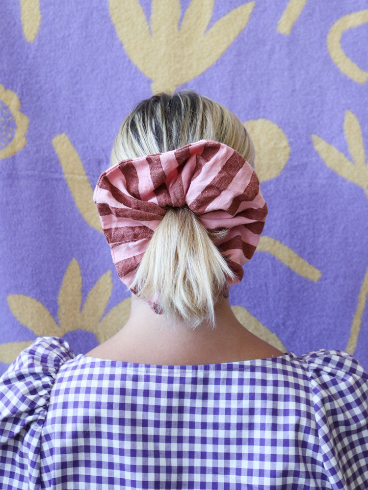 Sundae Seersucker Scrunchie