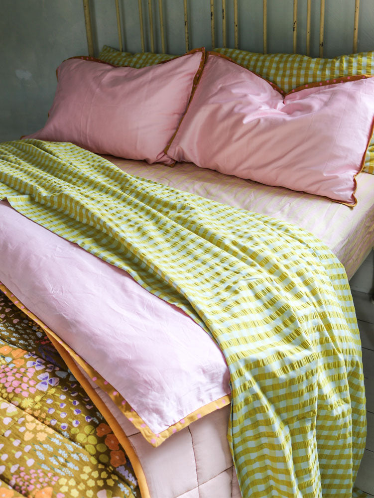 Everyday Quilt Cover - Rose Latte  by Mosey Me