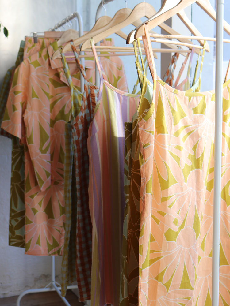 Margarita Slip Dress - Peach  by Mosey Me