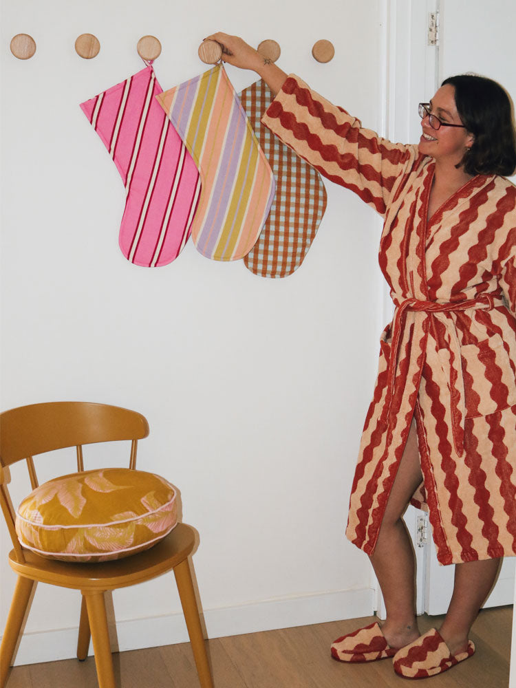 Miami Stripe Stocking  by Mosey Me