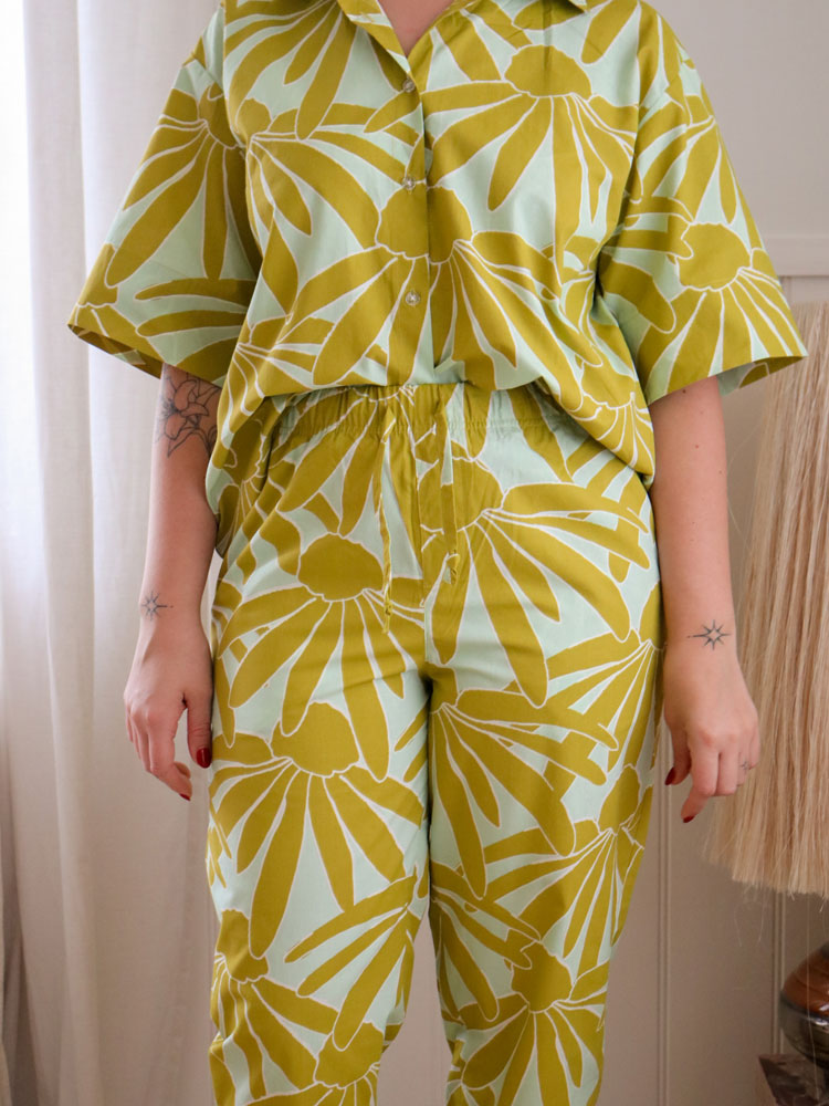 Margarita Pyjama Set - Mint  by Mosey Me