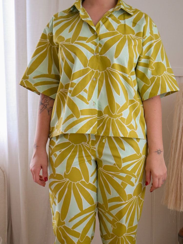 Margarita Pyjama Set - Mint  by Mosey Me