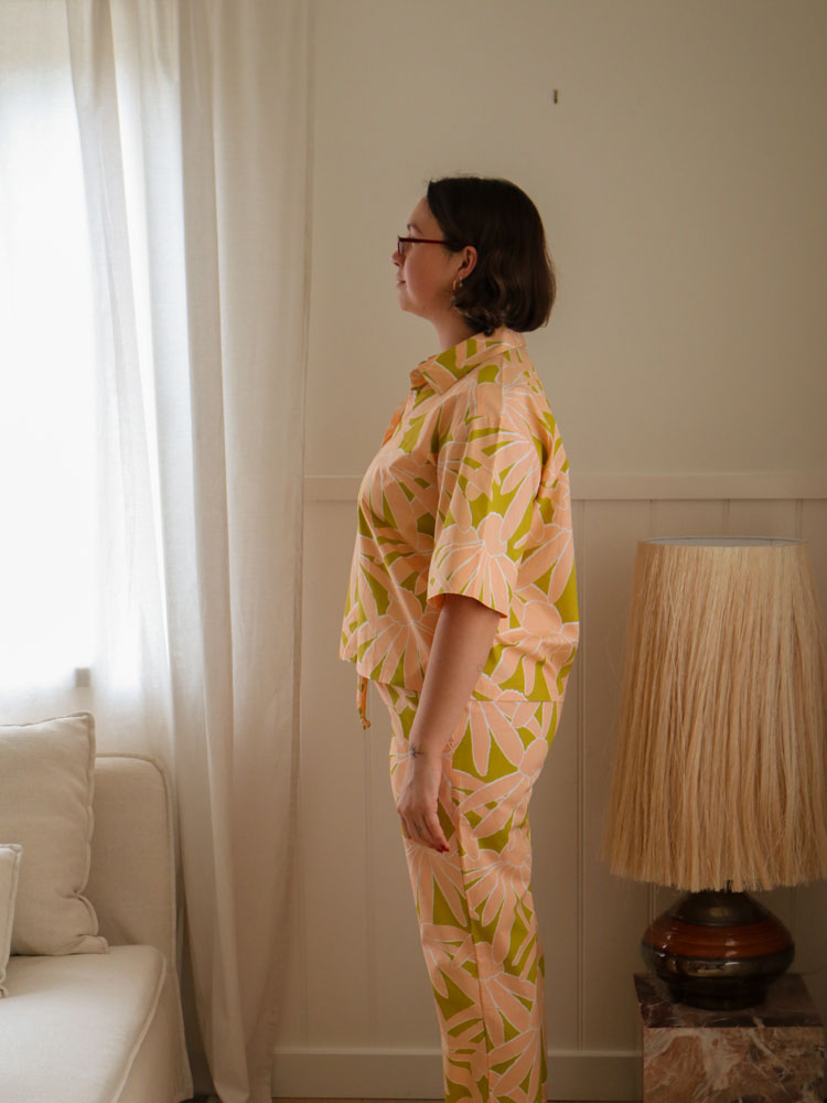 Margarita Pyjama Set - Peach  by Mosey Me