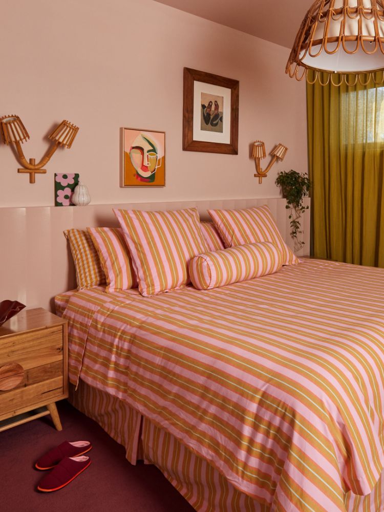 Sunrise Stripe Bolster