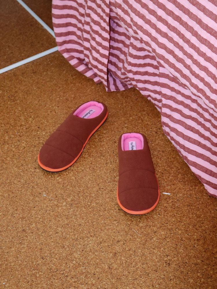 Cloud Slipper in Chocolate  by Mosey Me