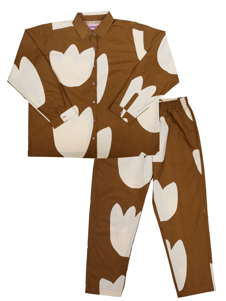Tulip Long Sleeve Pyjama Set  by Mosey Me