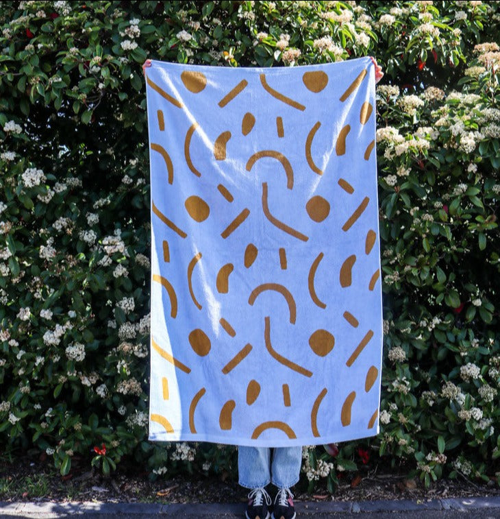 Shapes Towel Sheet  by Mosey Me
