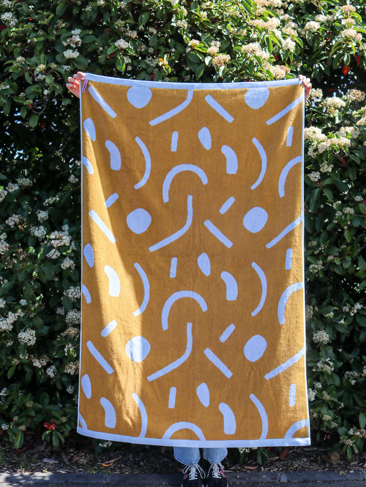 Shapes Towel Sheet  by Mosey Me