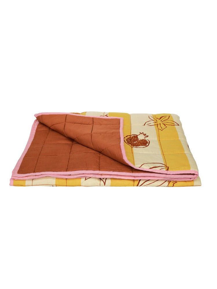 Winter Fruit Quilted Throw  by Mosey Me