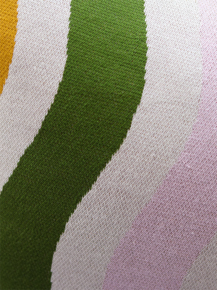 Wave Knitted Cushion  by Mosey Me