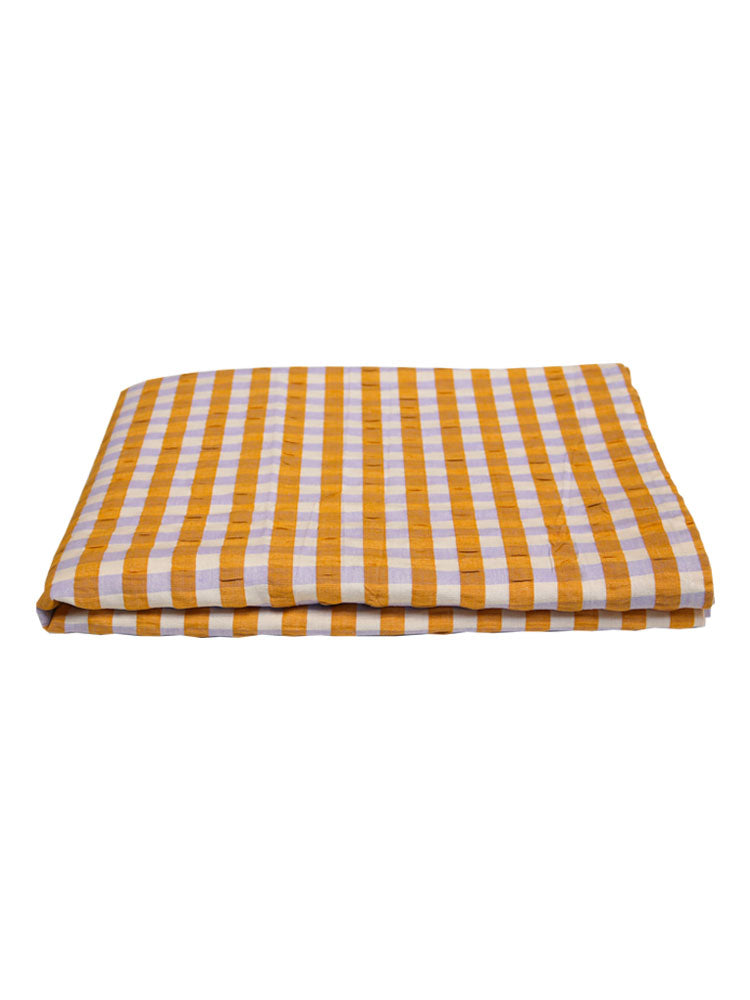 Seersucker Square Tablecloth  by Mosey Me