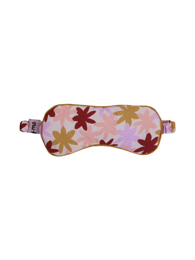 Peach Floral Eye Mask  by Mosey Me