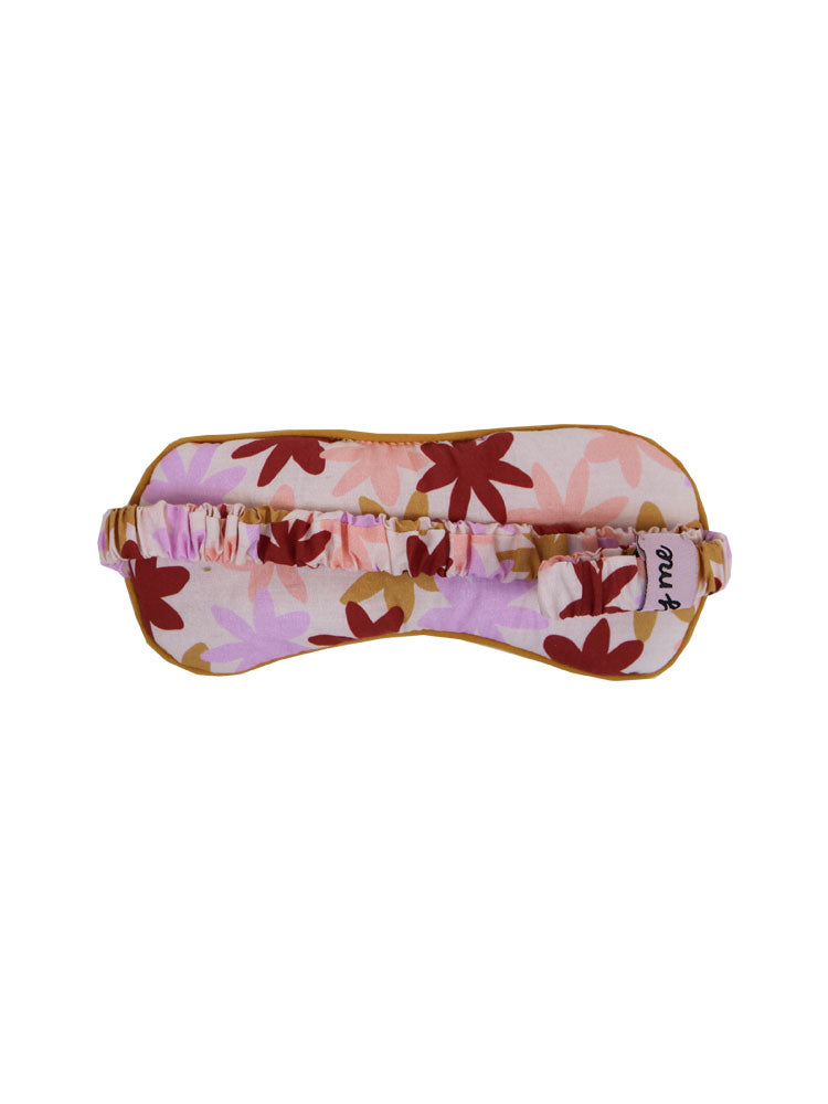 Peach Floral Eye Mask  by Mosey Me