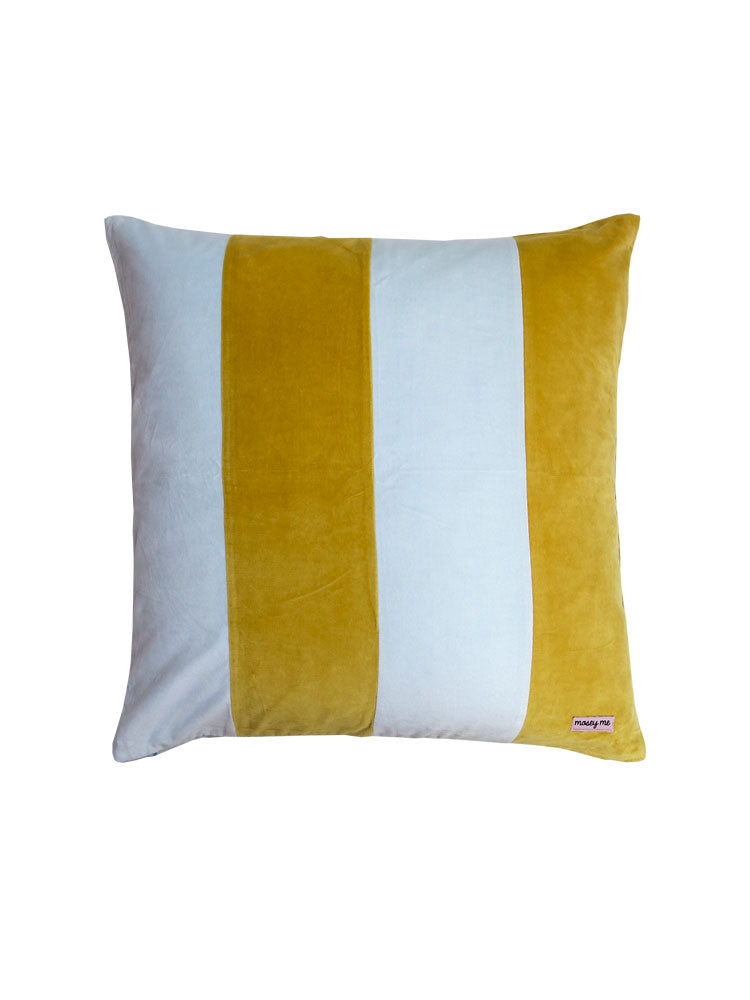 Stripe 55x55 Velvet Cushion  by Mosey Me