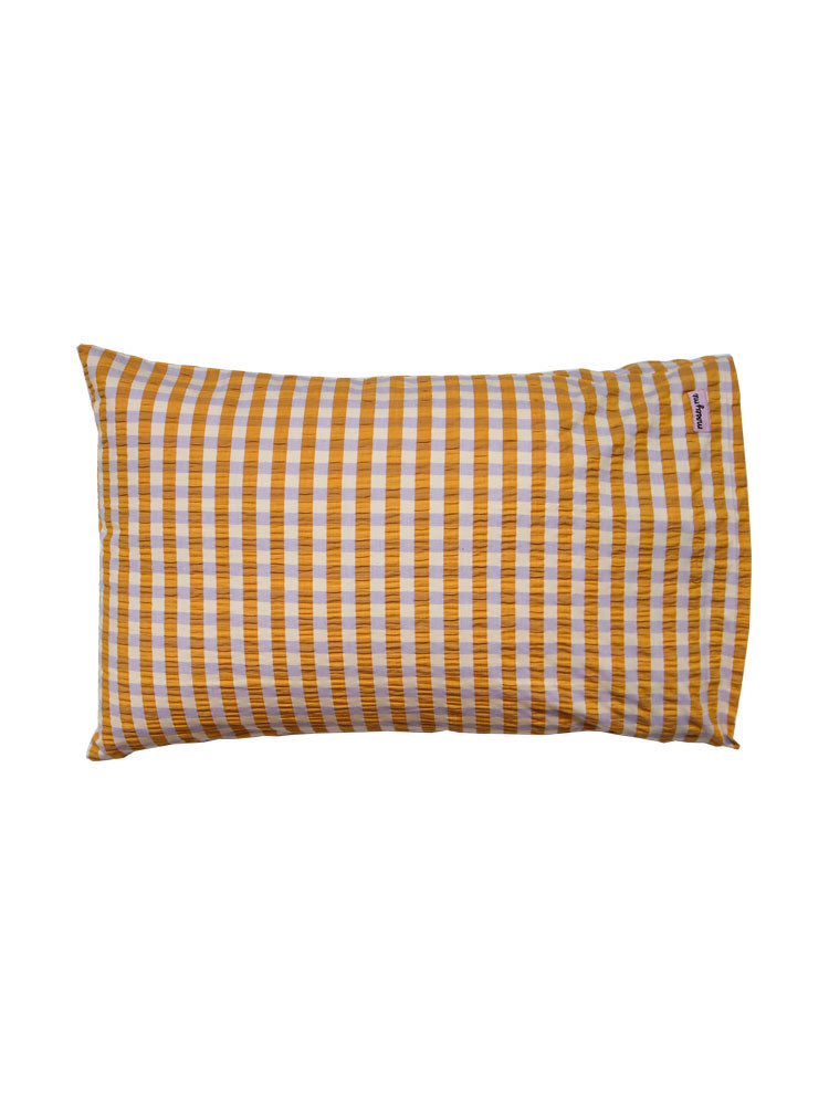 Mango Seersucker Standard Pillowcase Set  by Mosey Me