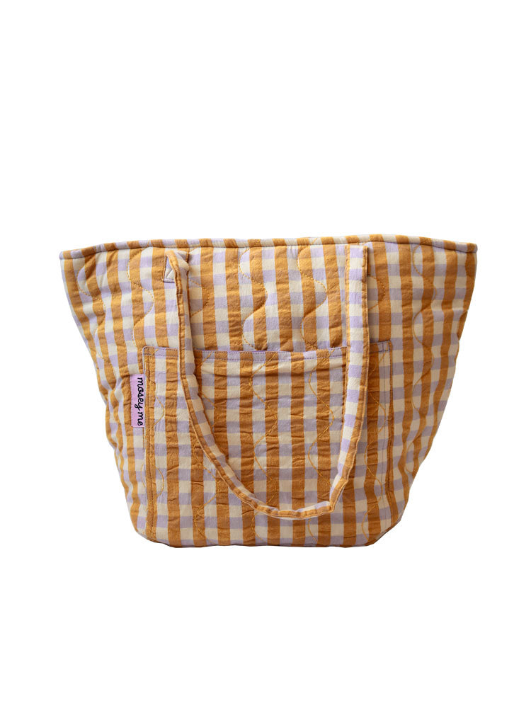 Mango Seersucker Quilted Bag