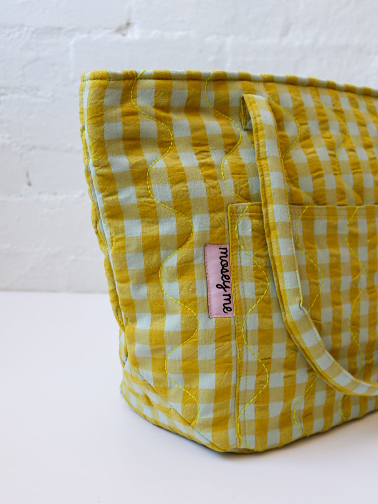 Citrus Seersucker Quilted Bag