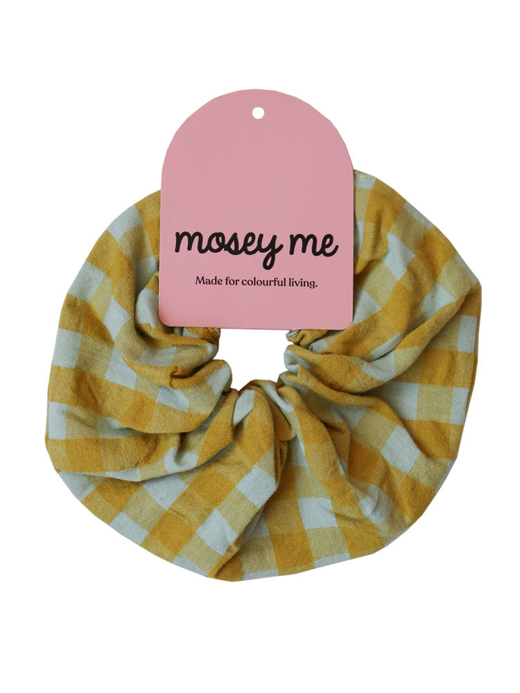 Citrus Seersucker Scrunchie