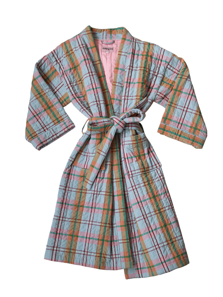 Confetti Plaid Quilted Robe