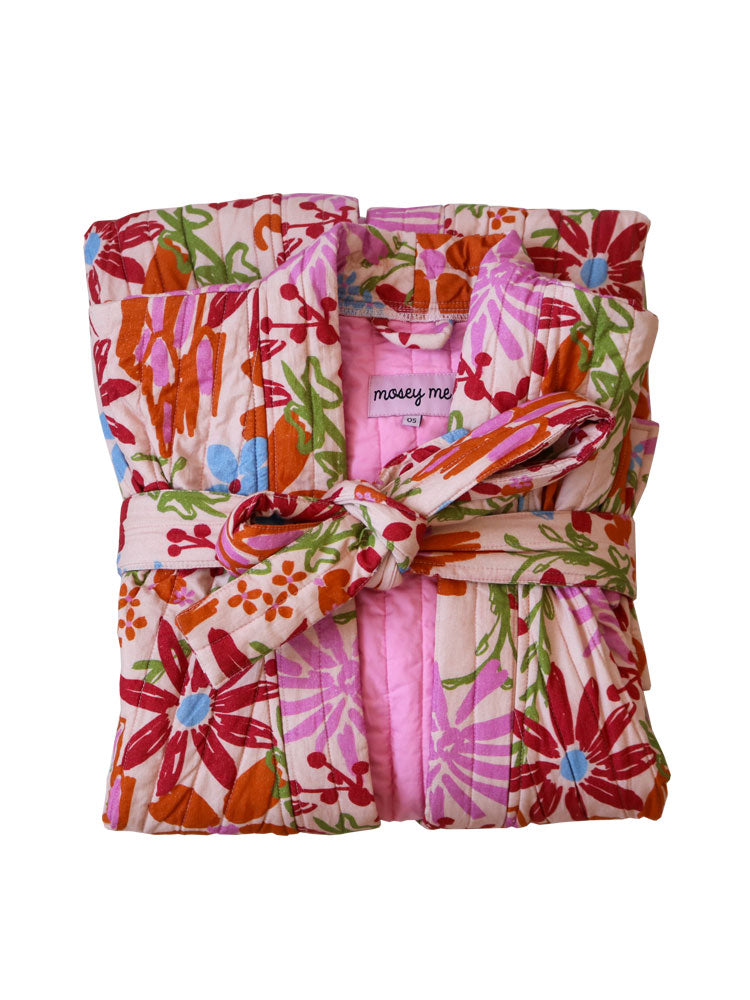 Winter Garden Quilted Robe