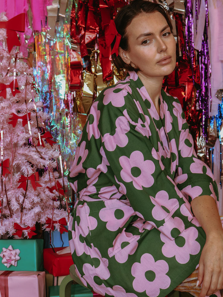 Flowerbed Short Robe