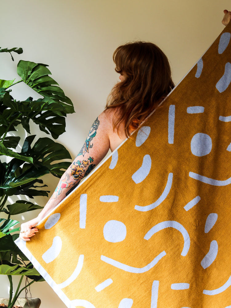 Shapes Towel Sheet  by Mosey Me