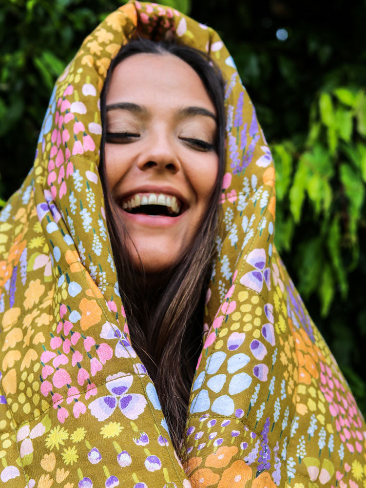 Meadow Quilted Throw  by Mosey Me