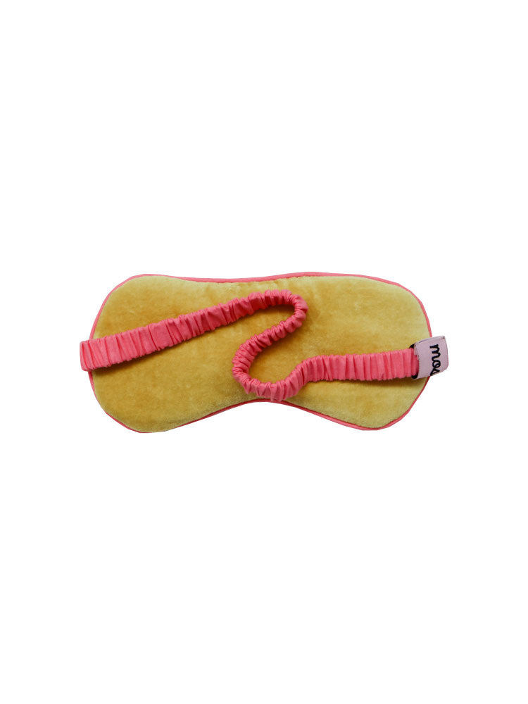 Velvet Eye Mask - Tawny Olive  by Mosey Me