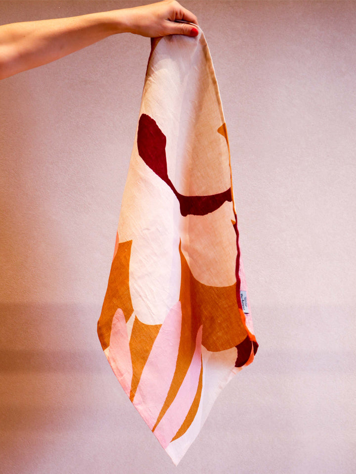 Mosey Me Colourful Linen Tea Towel