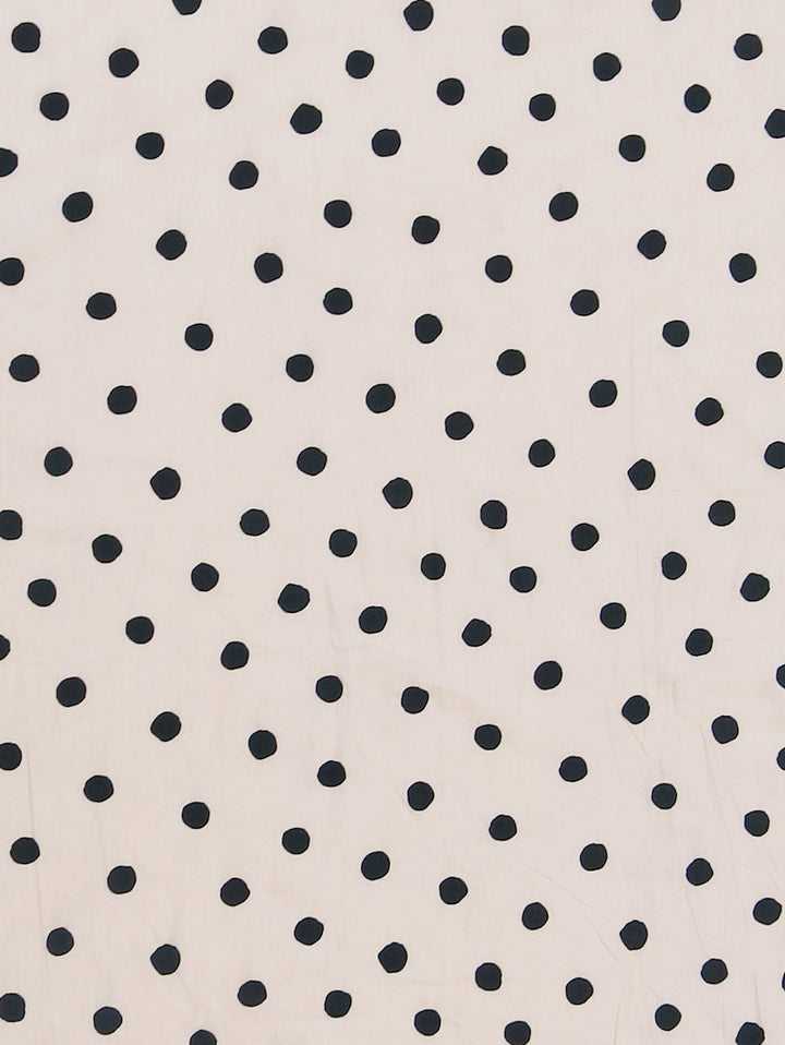 Mosey Me Cotton Dot Fitted Cot & Bassinet Sheet - Blush
