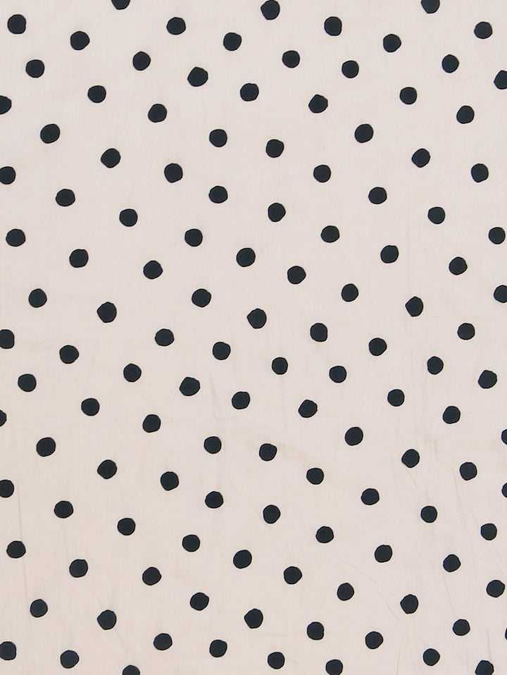 Mosey Me Cotton Dot Flat Sheet - Blush