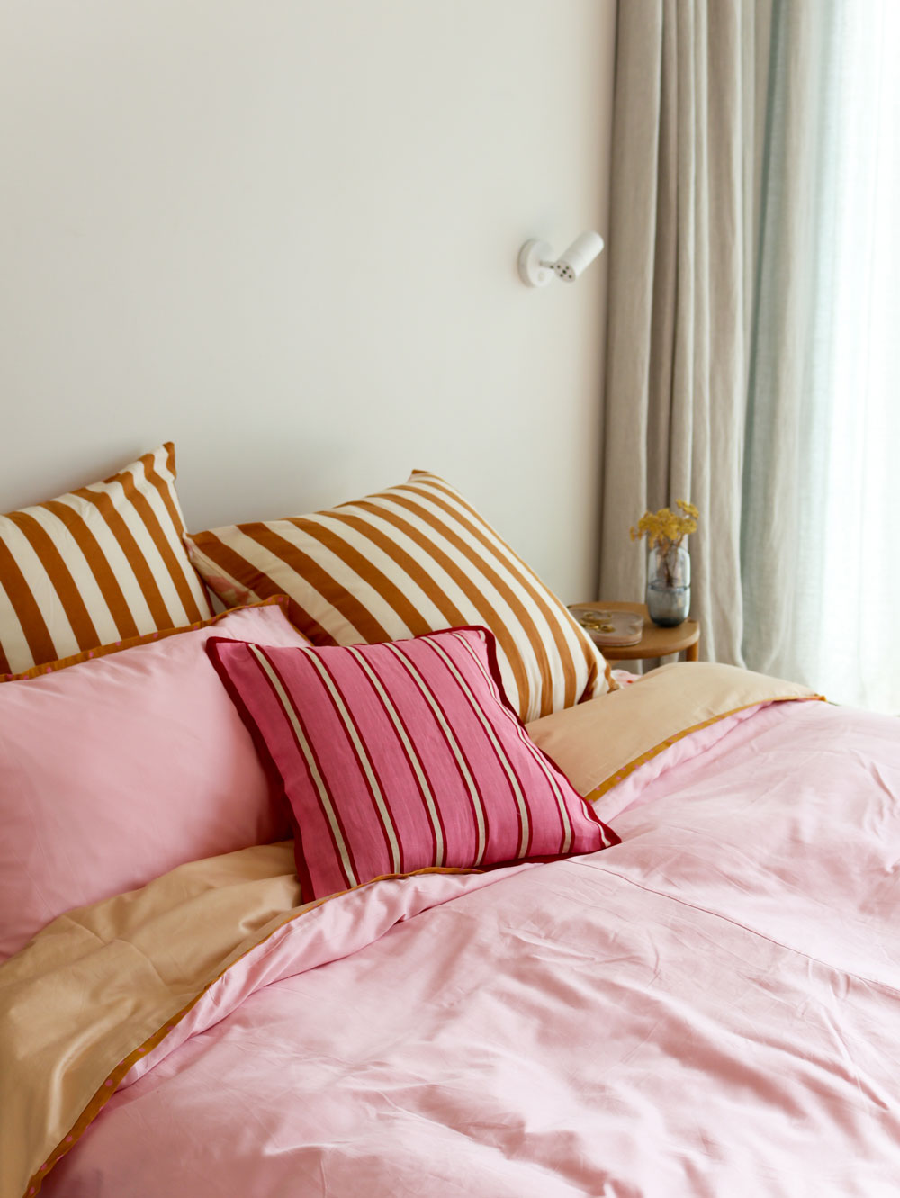 Mosey Me Rose Pink Cotton Bedding Set