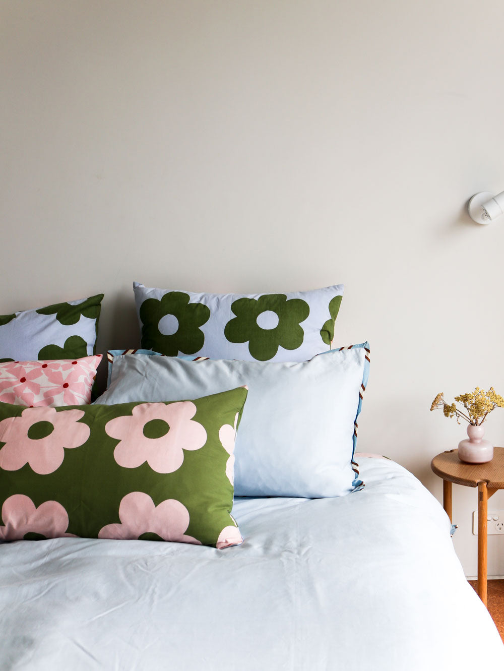 Mosey Me Blue Cotton Bedding Set