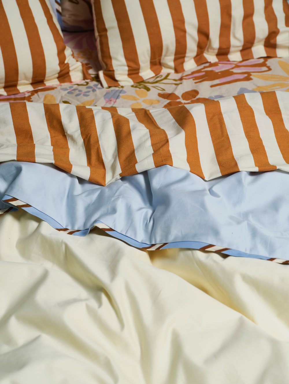 Mosey Me Blue Cotton Bedding Set