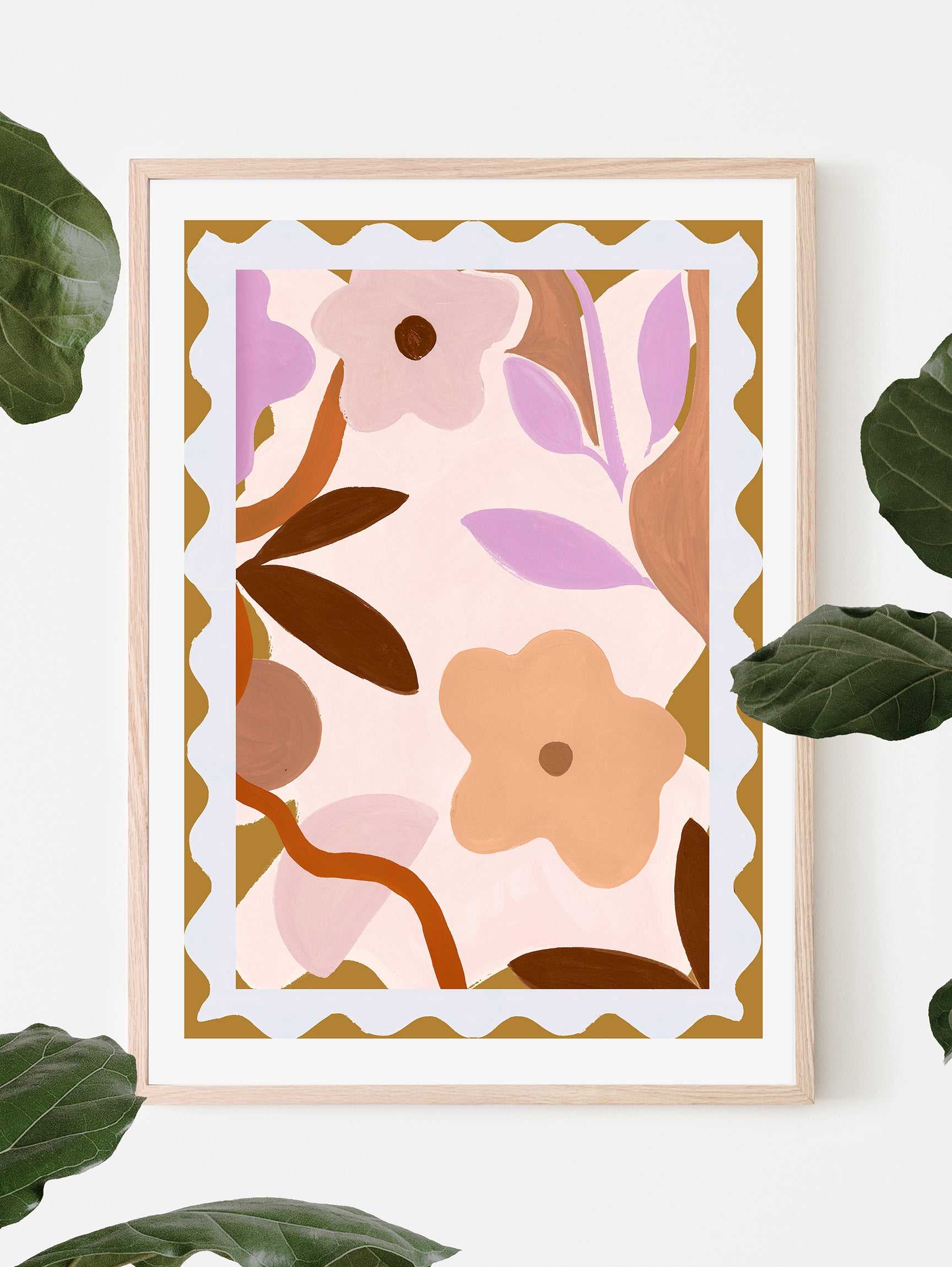 Flower Stamp Art Print