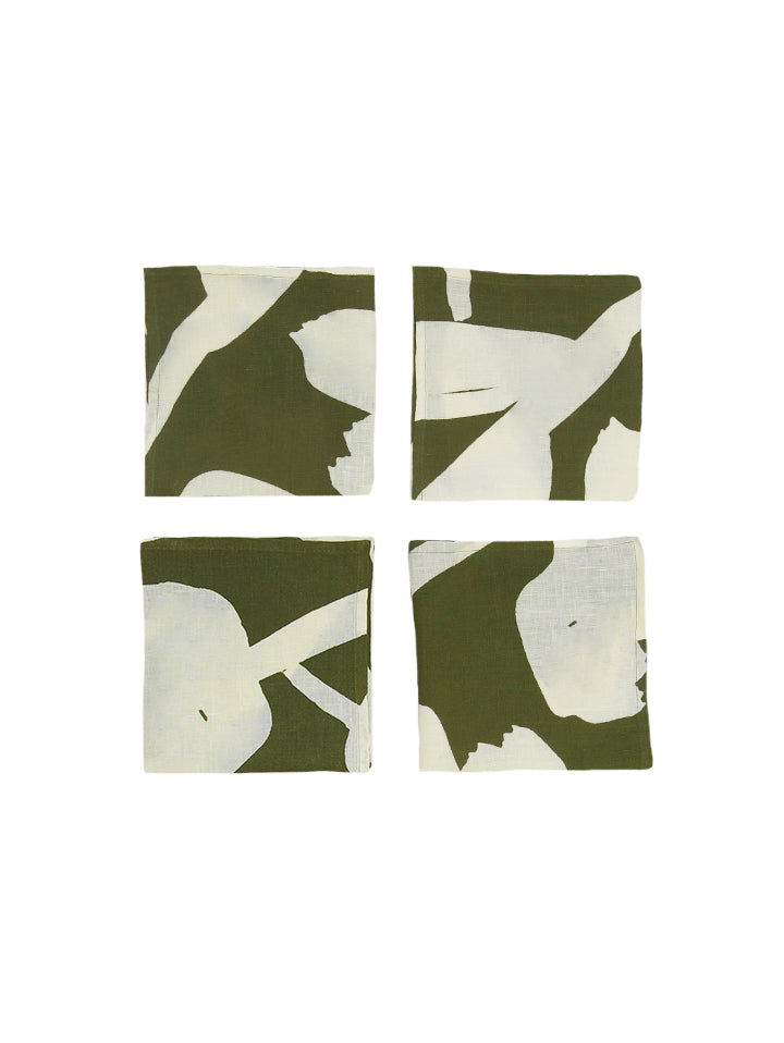Mosey Me Linen Two Napkin Set Bundle - Abstract Khaki