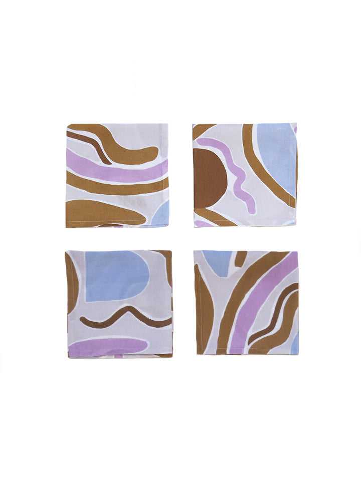 Mosey Me Linen Two Napkin Set Bundle - Blue & Purple