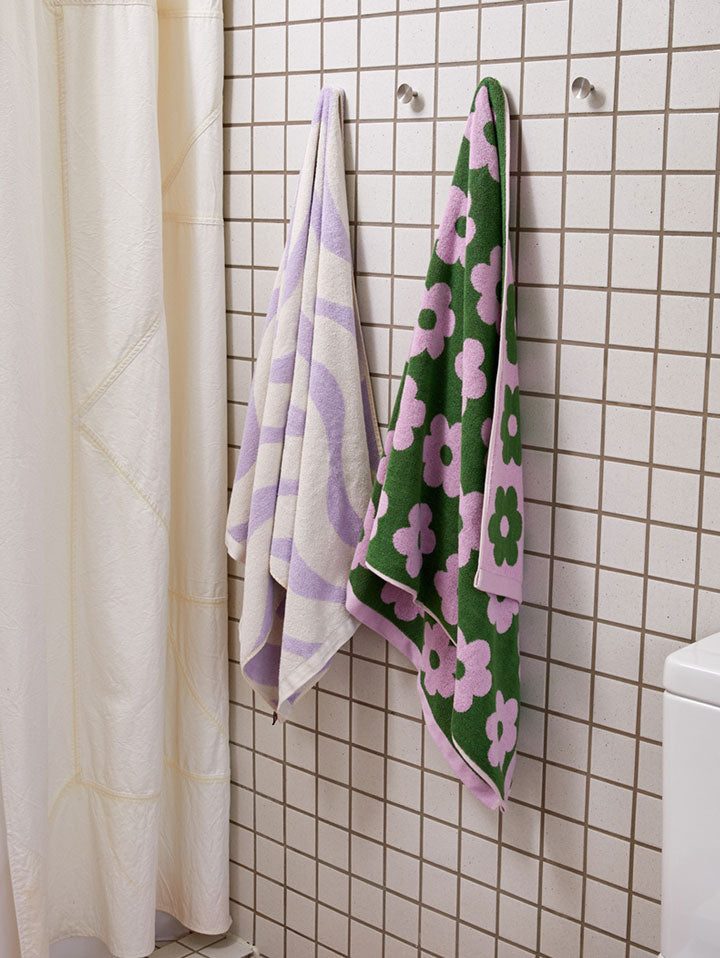 Mosey Me Cotton Retro Flower Bath Towel 