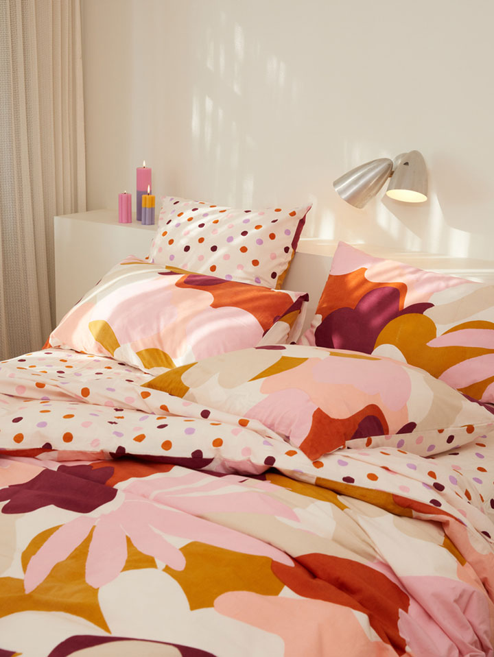 Mosey Me Cotton Colourful Printed Euro Pillowcase Set