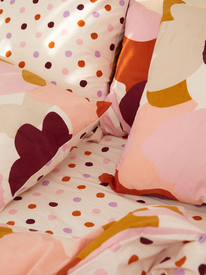 Mosey Me Cotton Colourful Printed Euro Pillowcase Set