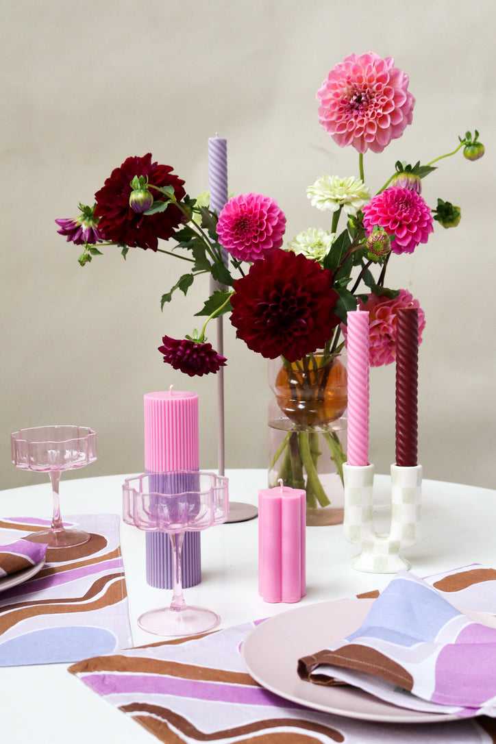 Flort x Mosey Me Lola candle set - Bubblegum and Burgundy