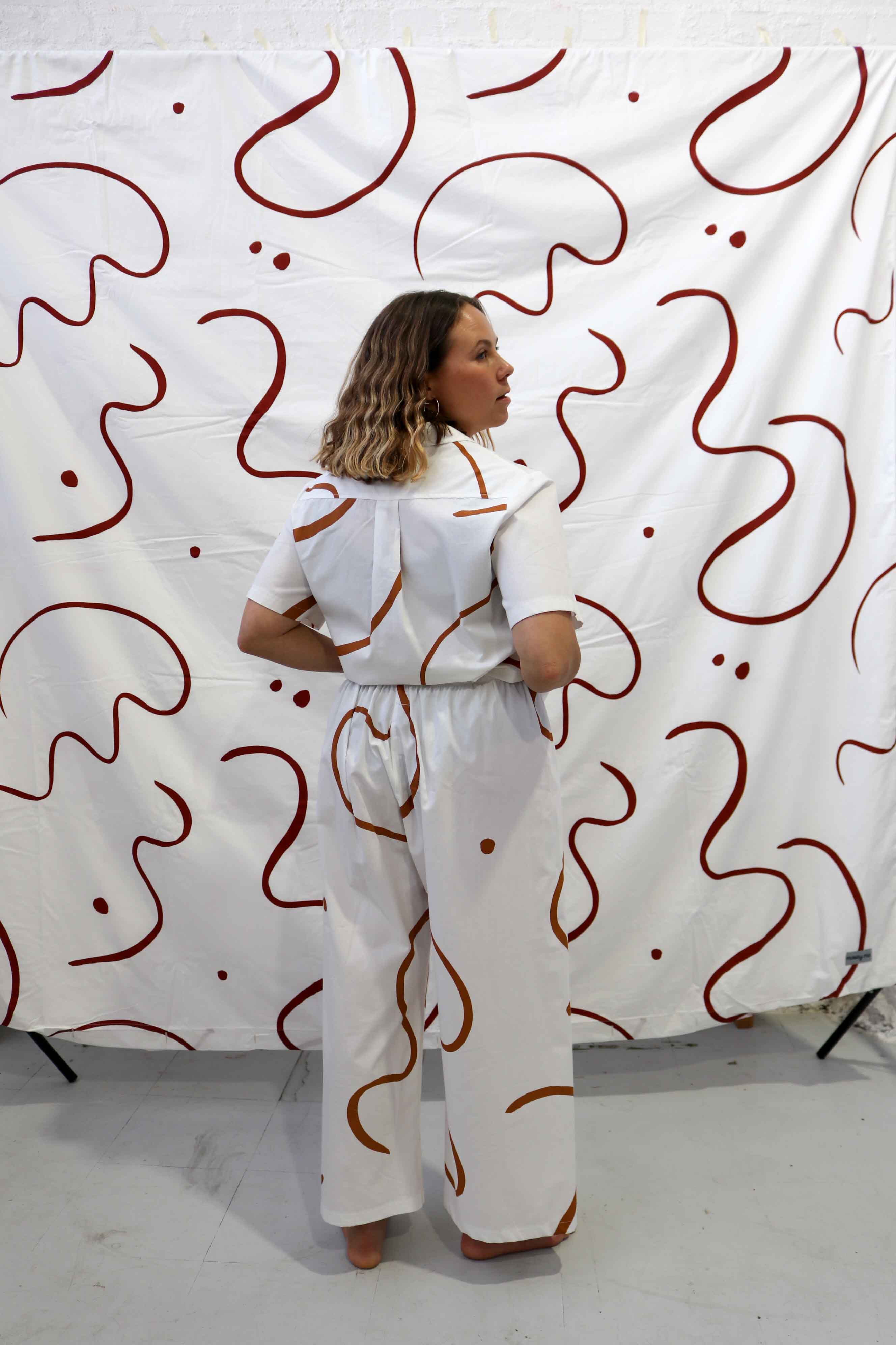 Mosey Me Salento Long Pyjama Set - Clay