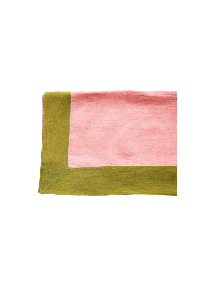 Mosey Me Peach Linen Tablecloth