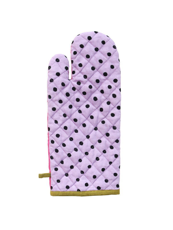 Mosey Me Linen Colourblock Oven Mitt