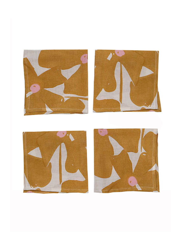 Mosey Me Linen Floral Napkin Set