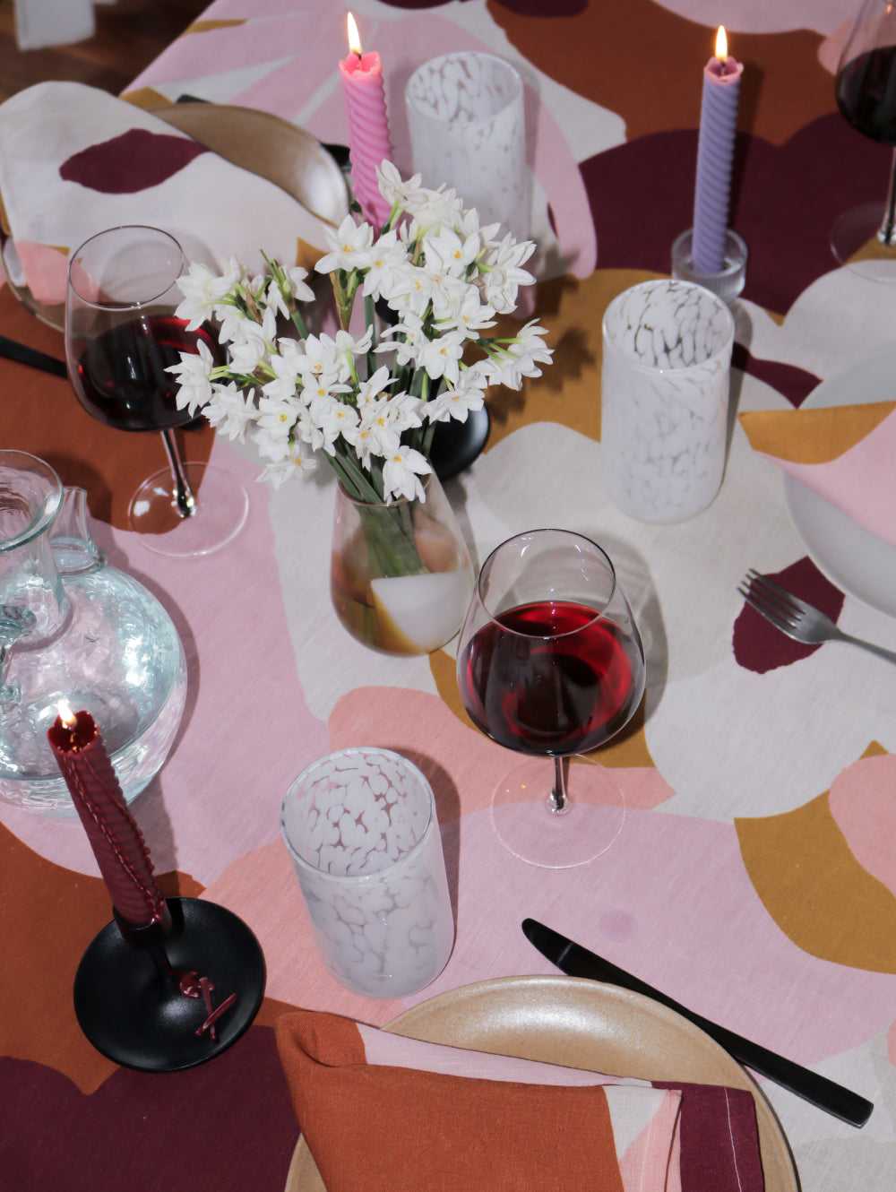 Mosey Me Linen Colourful Printed Tablecloth